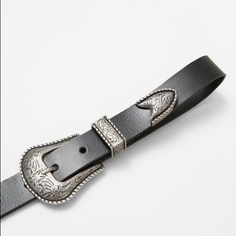 Ceinture Double Buckle Leather Belt